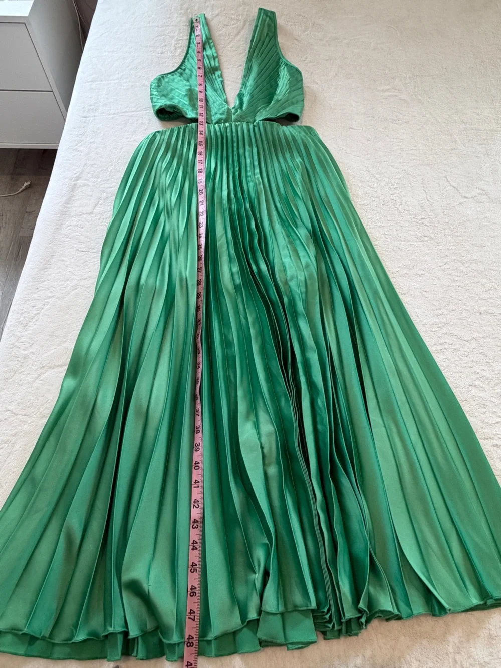 Abercrombie & Fitch Giselle Pleated Cut Out Dress
